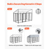 VEVOR Outdoor Dog Kennel, 7.87 x 3.94 x 5.4 ft Large Dog Kennel with Secure Lock, Outside Dogs Enclosures with UV-Resistant & Waterproof Roof Cover, Heavy Duty Pet Crate Cage Run for Large Dogs
