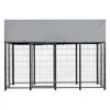 VEVOR Outdoor Dog Kennel, 7.87 x 3.94 x 5.4 ft Large Dog Kennel with Secure Lock, Outside Dogs Enclosures with UV-Resistant & Waterproof Roof Cover, Heavy Duty Pet Crate Cage Run for Large Dogs