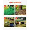 VEVOR Electric Fence Netting, 42 in (H) x 164 ft (L), PE Net Fencing with Posts & Double-Spiked Stakes, Utility Portable Electric Fence for Pigs, Cows, Sheep, Deer, Used in Backyards, Farms, Ranches