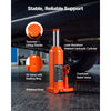 VEVOR Hydraulic Bottle Jack 4 Ton (8818.5 lbs) 7.64"-14.92" Lifting Range, for Midsize Sedan, Midsize SUV, Van, Auto Repair & House Lift, Multi-Directional Welded Jack with Carrying Case & Long Handle