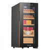 VEVOR Electric Humidor, 33L, 250 Counts Electric Cigar Humidor Cabinet with Cooling Temperature Control, Spanish Cedar Wood Shelves & Drawers, Mechanical Hygrometer, 4 Layers, Cooler for Household