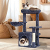 VEVOR Cat Tree for Indoor Cats, 31.4" Cat Tower with Cat Condo, Sisal Scratching Post, Hammock, Top Perch, Jumping Platform, Cat House with Hang Ball, Cat Furniture Activity Center, Dark Grey
