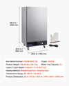 VEVOR Electric Hot Box Food Warmer, 8-Tier Commercial Warming Cabinet with Water Tray, Single-Door and Adjustable Shelves, Stainless Steel Food Warmer Cabinet, for Restaurant, Kitchen, Pizza, Chicken