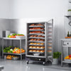 VEVOR Electric Hot Box Food Warmer, 8-Tier Commercial Warming Cabinet with Water Tray, Single-Door and Adjustable Shelves, Stainless Steel Food Warmer Cabinet, for Restaurant, Kitchen, Pizza, Chicken