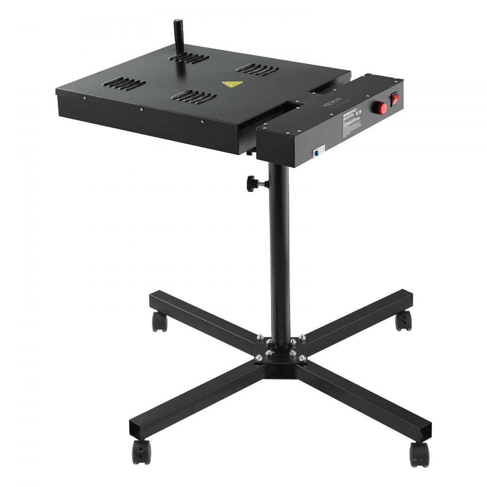 VEVOR Pro Flash Dryer 18x18 inch, Upgrade 2000W Electrical Control Box Flash Dryer for Screen Printing Machine with Height Adjustable Stand, 360° Rotation, X-Shaped Base, Steel T-Shirt Curing Machine