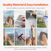 VEVOR Window Privacy Film, One Way Window Tint, Daytime Mirror Reflective Heat Control Glass, Static Cling Sun Blocking See out Not in Window Film for Home and Office, Black-Silver, 35.4 in x 13.1 ft