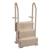 VEVOR Swimming Pool Ladder, 3-Step Double Handrails Stairs with Non-slip Heavy Duty Steps, Max Load Capacity 400 lbs, for 36-48 Inch Inground & Above-ground Pools of Any Decking Surface, Taupe