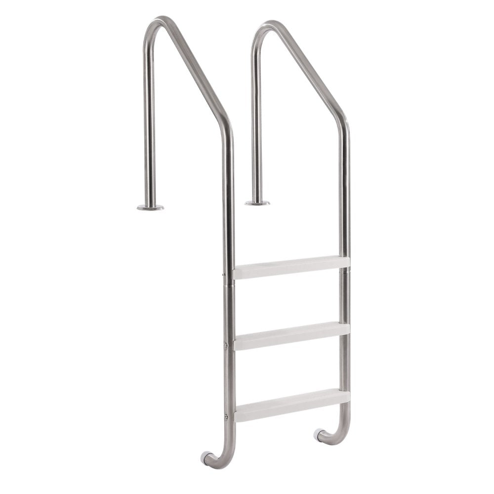 VEVOR Swimming Pool Ladder, 3-Step Double Handrails Stairs with Non-slip Heavy Duty Steps, Stainless Steel Load Capacity 265 lbs, for 48-54 In Inground Pools of Any Decking Surface Indoor & Outdoor