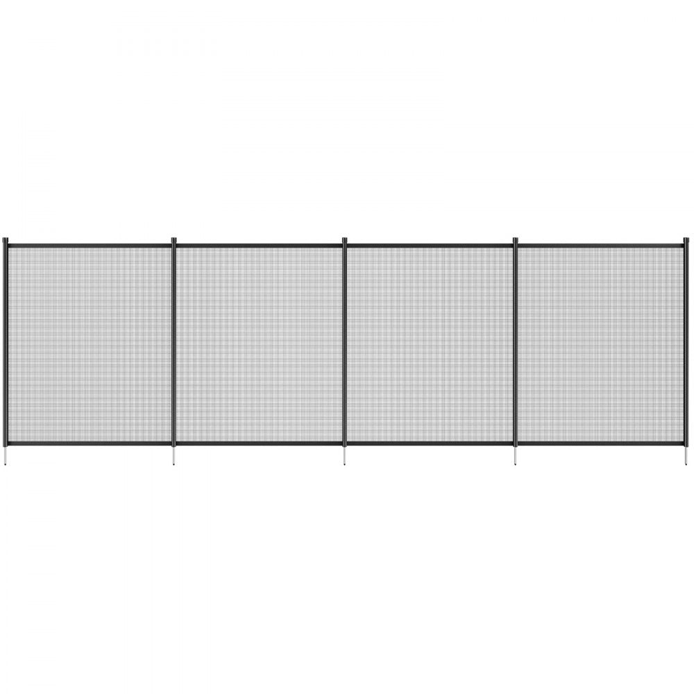 VEVOR Pool Fence, 4 x 12 FT Pool Fences for Inground Pools, Removable Child Safety Pool Fencing, Easy DIY Installation Swimming Pool Fence, 340gms Teslin PVC Pool Fence Mesh Protects Kids and Pets