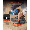 VEVOR Bench Vise, 5.5" Jaw Width, 5.5" Max Jaw Opening Multipurpose Vise with 360° Swivel Locking Base, 2.8" Throat Depth, Heavy Duty Ductile Iron Workbench Vise, Two-Way Jaws for Clamping Round Pipes