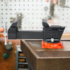 VEVOR Bench Vise, 5" Jaw Width, 5" Max Jaw Opening Multipurpose Vise with 360° Swivel Locking Base, 2.8" Throat Depth, Heavy Duty Ductile Iron Workbench Vise with Anvil, for Clamping Round Pipes