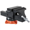 VEVOR Bench Vise, 8" Jaw Width, 8" Max Jaw Opening Multipurpose Vise with 360° Swivel Locking Base, 3.7" Throat Depth, Heavy Duty Ductile Iron Workbench Vise, Two-Way Jaws for Clamping Round Pipes