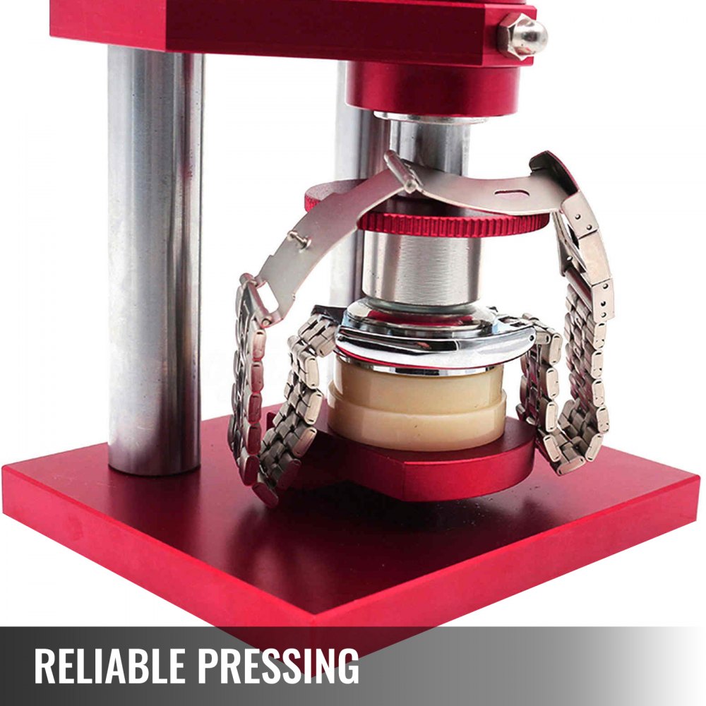 VEVOR Watch Repair Tools Watch Press with 20Dies Watch Case Closer For Close Snap Off Watch Back Cover Capper Back Closing Machine Bench Tool Crystal Bezel Press Case Watchmaker Watch Repair Tool