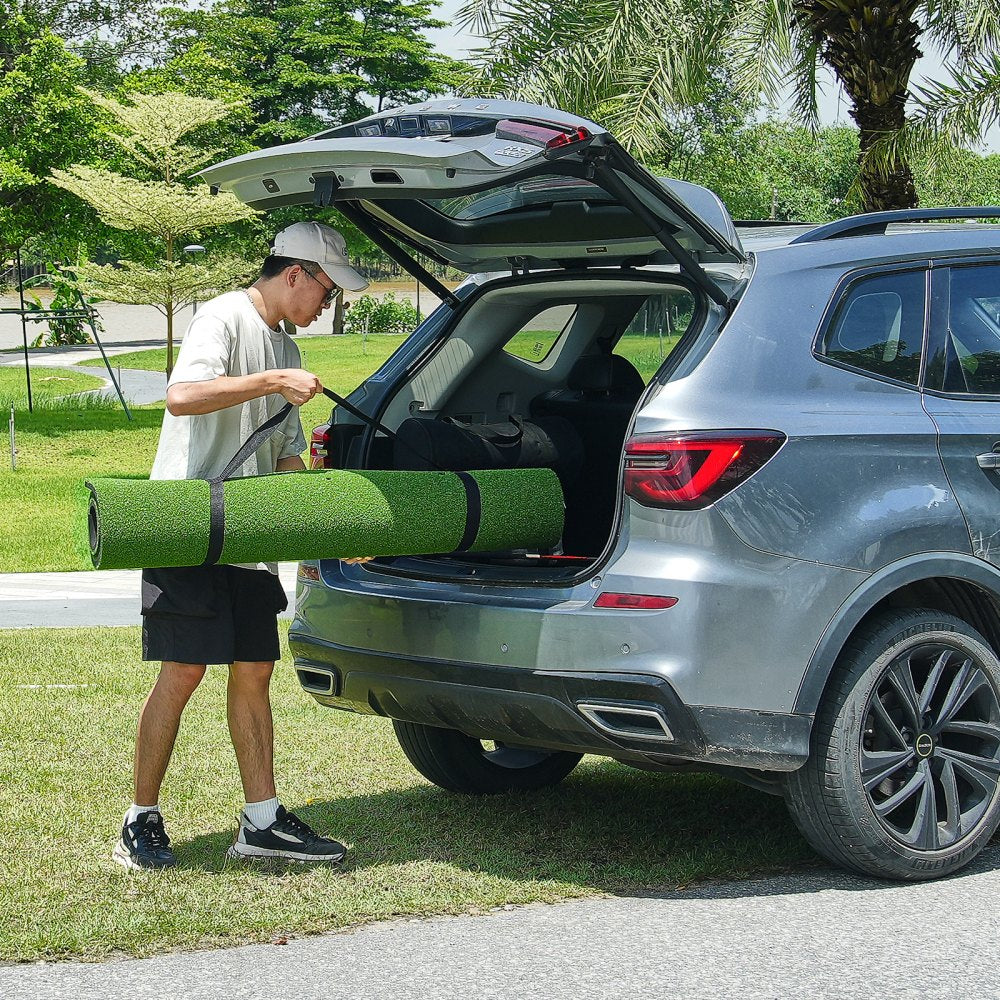 VEVOR Golf Hitting Mat, 5x4ft Artificial Turf Golf Hitting Mat, Golf Hitting Training Aids with 6 Golf Tees, Golf Practice Hitting Mat for Backyard Driving Indoor Outdoor Training