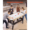 VEVOR 54" Air Hockey Table with Electronic Scorer & High-powered Blower, for Family Game Room, Basements and Home Air Powered Hockey Arcade Game Table Set with Pushers & Pucks, Stable Leg