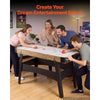 VEVOR 54" Air Hockey Table with Electronic Scorer & High-powered Blower, for Family Game Room, Basements and Home Air Powered Hockey Arcade Game Table Set with Pushers & Pucks, Stable Leg