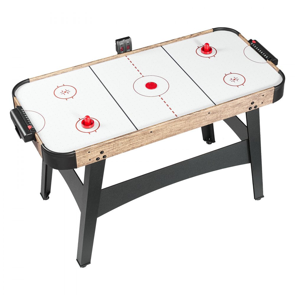 VEVOR 54" Air Hockey Table with Electronic Scorer & High-powered Blower, for Family Game Room, Basements and Home Air Powered Hockey Arcade Game Table Set with Pushers & Pucks, Stable Leg