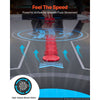 VEVOR 72" Air Hockey Table with LED Lights & Electronic Scorer, for Family Game Room, Basements and Home, Air Powered Hockey Arcade Game Table Set with High-powered Blower, Stable Leg