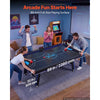 VEVOR 89" Air Hockey Table with LED Lights & Electronic Scorer, for Family Game Room, Basements, Home, Air Powered Hockey Arcade Game Table Set with High-powered Blower, Stable H-shaped Leg