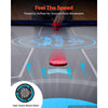 VEVOR 89" Air Hockey Table with LED Lights & Electronic Scorer, for Family Game Room, Basements, Home, Air Powered Hockey Arcade Game Table Set with High-powered Blower, Stable H-shaped Leg