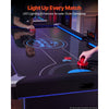VEVOR 89" Air Hockey Table with LED Lights & Electronic Scorer, for Family Game Room, Basements, Home, Air Powered Hockey Arcade Game Table Set with High-powered Blower, Stable H-shaped Leg