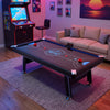 VEVOR 89" Air Hockey Table with LED Lights & Electronic Scorer, for Family Game Room, Basements, Home, Air Powered Hockey Arcade Game Table Set with High-powered Blower, Stable H-shaped Leg