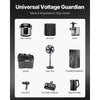 VEVOR Power Converter, 3000W, Durable Step Up/Down Unit, Switches between 110V and 220V, Includes US and EU Outlets plus 5V USB, CE Approved