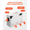 VEVOR Voltage Converter, 220V to 110V, International Universal Travel Adapter with 4 USB Ports (2 USB C), 3 AC Sockets, Plug Power Adapter, Step Down Transformer Outlet Converter, for EU UK AU US