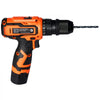 VEVOR Cordless Drill Driver, 5-In-1, Metal Chuck, Dual-Speed Variable, Drill Driver Kit with 2 Lithium Batteries and Charger, Tool Box, for Wood and Metal Drilling, Screw Tightening or Loosening