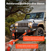 VEVOR Recovery Tow Strap 3 inches, 8 feet 36,000 lbs Break Strength, Triple Reinforced Loop Straps, Tree Saver, Winch Line Extension Strap, Off Road Towing and Recovery, Extreme Weather Resistance