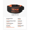 VEVOR Recovery Tow Strap 3 inches, 8 feet 36,000 lbs Break Strength, Triple Reinforced Loop Straps, Tree Saver, Winch Line Extension Strap, Off Road Towing and Recovery, Extreme Weather Resistance