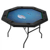 VEVOR Foldable Poker Table, 8 Player 48 in Folding Casino Leisure Table with Padded Rails & Cup Holders, Octagonal Portable Game Tables with Felt & Metal Legs, for Texas Hold'em Game and Blackjack