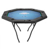 VEVOR Foldable Poker Table, 8 Player 48 in Folding Casino Leisure Table with Padded Rails & Cup Holders, Octagonal Portable Game Tables with Felt & Metal Legs, for Texas Hold'em Game and Blackjack