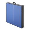 VEVOR Ping Pong Table, Mid-Size Table Tennis Game, Indoor MDF Table Tennis Table, Foldable Portable Complete Ping Pong Table Set with Net, 2 Paddles, 3 Balls, Carry Bag, Handle (No Assembly Required)