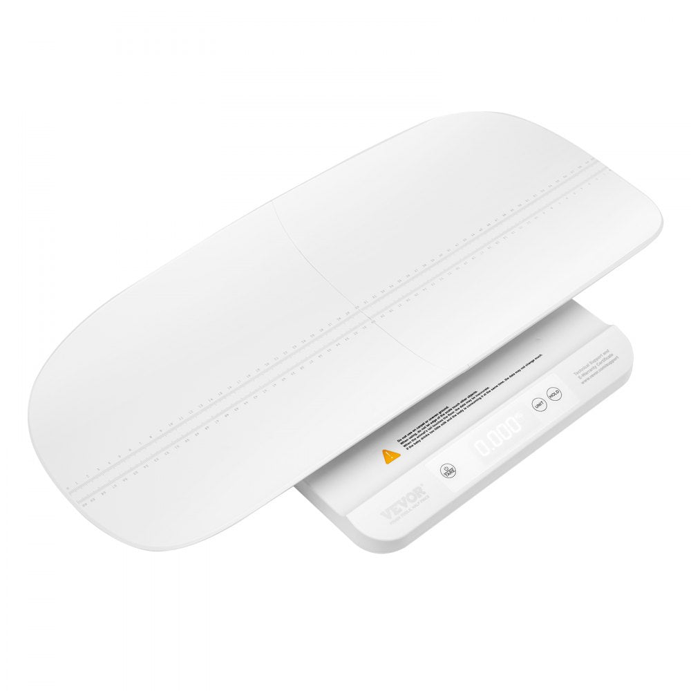 VEVOR Baby Scale, 2-in-1 Infant Weight Scale with Detachable Tray, Digital Baby Scale for Weighing with Hold & Tare Function, 5 Units for Babies, Toddler, Pet, 66LBS Capacity (3 x Battery Included)
