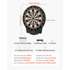 VEVOR Electronic Dart Board, 15.5" Target Dartboard with 43 Games & 320+ Variations for Up to 8 Players, 6 Dart Shafts with Flights & 50 Soft Tips, Color LCD Scoring Screen for Home Party Game Room