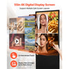 VEVOR 55 in Indoor Digital Signage 4K Floor Stand Advertising Display Kiosk, WiFi HDMI/USB Input Android OS, 178° Wide View, LCD Touchscreen Interactive Monitor, Mobile Commercial Totem Poster