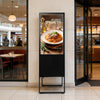 VEVOR 32 in Indoor Digital Signage Floor Standing Advertising Display Kiosk, with WiFi HDMI/USB Input Android OS, 178° Wide View, LCD Screen Interactive Monitor, Commercial Totem Vertical Poster