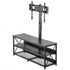 VEVOR TV Stand with Mount, 47.2 Inch, TV Stand Console with Power Outlet, for 32-75 Inch TVs, Height Adjustable Swivel Entertainment Center with Open Storage Shelf, for Living Room Bedroom, Black