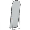 VEVOR Curved Tall Mirror, 65'' x 22'', Spacious Standalone or Wall Mount Reflective Surface with Aluminum Frame, Comprehensive View Dress Mirror for Bedroom or Living Space, Black