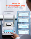 VEVOR analytical balance lab scale - side view