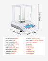 VEVOR analytical balance lab scale - accessories/packaging view