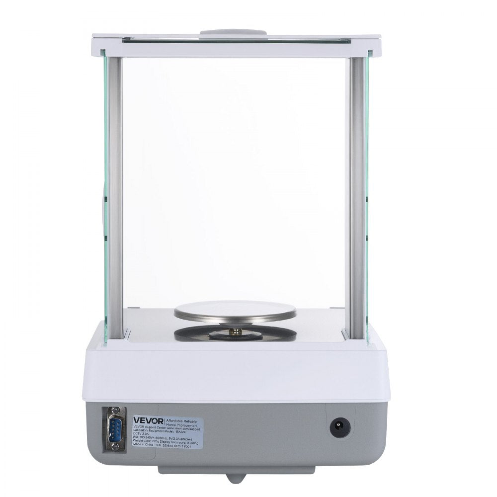VEVOR Analytical Balance, 120 g x 0.001 g High Precision Accuracy Lab Scale, g/oz/ct/mg 4 Units Electronic Digital Analytical Balance with Glass Draft Shield, for Laboratory Jewelry Pharmacy
