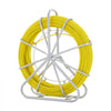 VEVOR Fish Tape Fiberglass, 425 ft, 1/4 inch, Duct Rodder Fishtape Wire Puller, Cable Running Rod with Steel Reel Stand, 3 Pulling Heads, Fishing Tools for Walls and Electrical Conduit, Non-Conductive