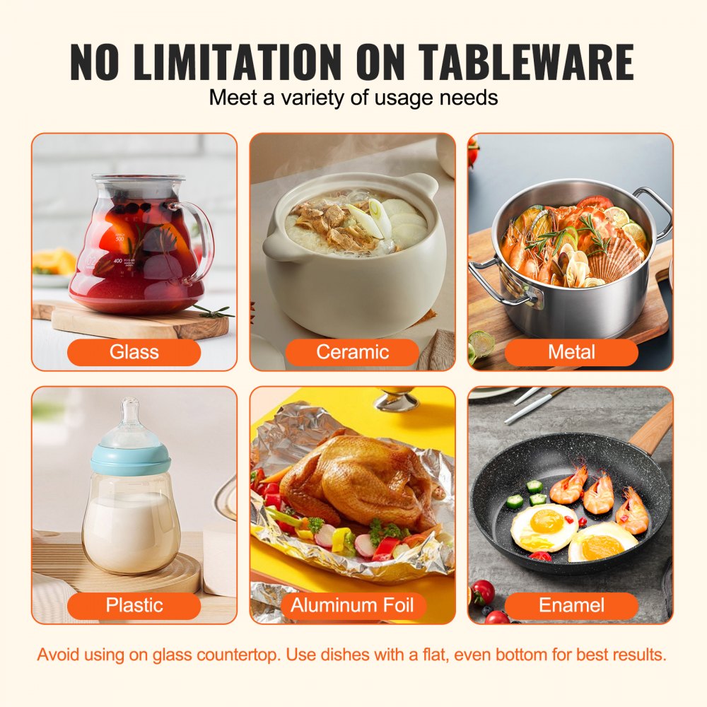 VEVOR Electric Warming Tray, Food Warming Mat for Buffet, Rollable & Portable Silicone Food Warmer with 4 Adjustable Temperature Settings, Auto Shut-Off & Child Lock, Perfect for Parties, Catering