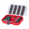 VEVOR Screwdriver Bit Set, 45-Piece, Magnetic Phillips, Slotted, Square, Torx Bit, Hex Nut Sockets, Extension Rod with Transparent Storage Case, High-Strength S2 Alloy Steel, Blackened Finish