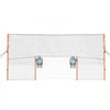 VEVOR Soccer Goal 9 x 5 FT Soccer Goal for Backyard with Iron Frame PE Net, Durable Backstop, Target Net, Ground Stakes, Ropes, for Youth & Adults, Outdoor Sports, Backyard Practice Training Games