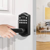 VEVOR Keyless Entry Door Lock, Electronic Keypad Entry Lever, Password and Key Unlock Combination Door Lock, Auto-Locking Keypad Door Lock with Deadbolt for Front Door, Matte Black, 5.63 x 2.76 in
