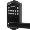 VEVOR Keyless Entry Door Lock, Electronic Keypad Entry Lever, Password and Key Unlock Combination Door Lock, Auto-Locking Keypad Door Lock with Deadbolt for Front Door, Matte Black, 5.63 x 2.76 in