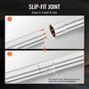 VEVOR Exhaust Kit, 16pcs, DIY Universal Stainless Steel Exhaust Kit with Slip-Fit Joint & Large Exhaust Tube, Rust-Proof Exhaust Pipe for Exhaust System, Fit for Garage/Auto Repair Store/4S Store
